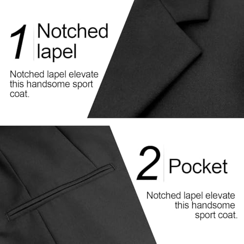 WYWK Men's Causal Suit Jacket Slim Fit