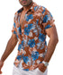 MSHA003-Brown-Blue Leave-1
